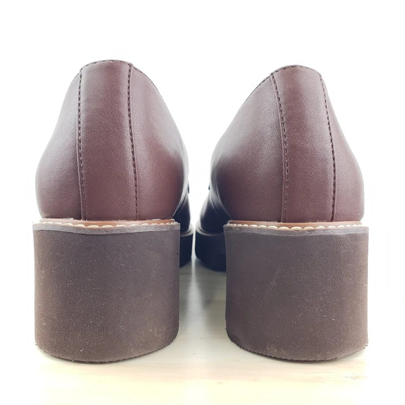 Naturalizer Cabaret Loafer Size 10M Brown Platform Shoes 90s Y2K Academia Preppy - Picture 5 of 12